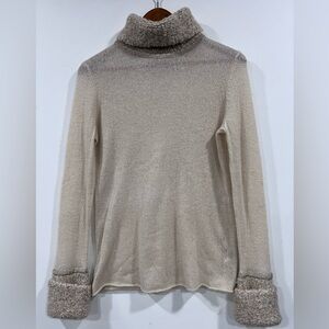 Tory Burch Angelina Turtleneck Sweater Alpaca Wool Blend